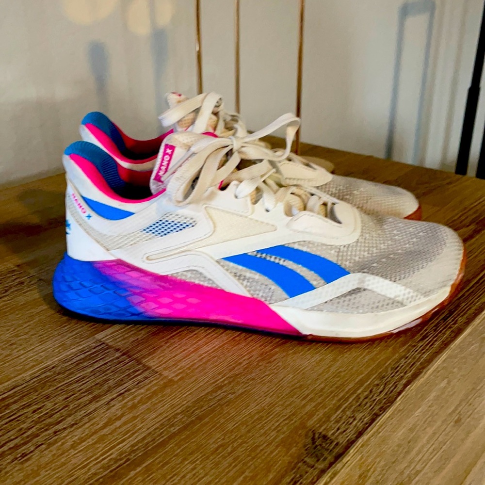 TWO PAIRS, Reebok X Nanos. Good Condition